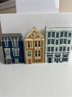Vintage Cat’s Meow Village Painted Ladies Set Of 3 Andrews Hotel, Lady Amanda